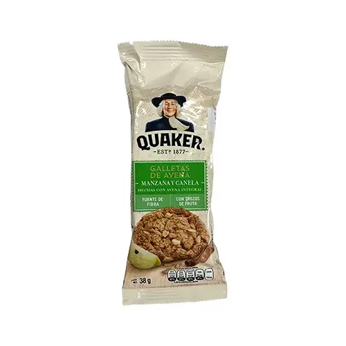 GALLETA QUAKER GRANOLA BARRA MANZANA CANELA 38G