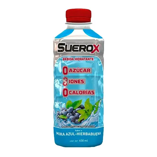 SUEROX MORA AZUL HIERBABUENA 630 ML