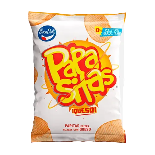 GOLOSINA BOCADELI PAPASITAS QUESO 64GR