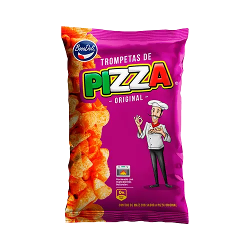 GOLOSINA BOCADELI TROMPETAS DE PIZZA 75GR
