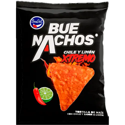 GOLOSINA BOCADELI  MEGA NACHO CHILE LIMON EXTREMO 42GR