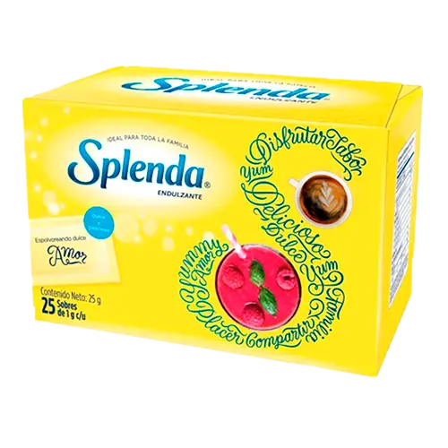 AZUCAR SPLENDA ORIGINAL CAJA 25 UNIDADES 25 GRS