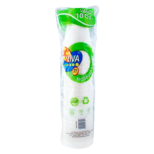 VASO DESECHABLE VIVA 10 ONZ
