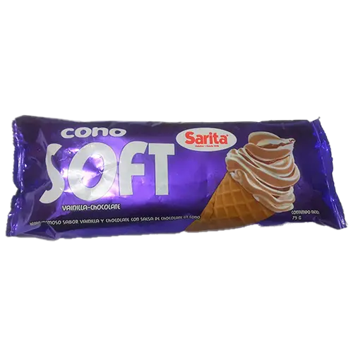 HELADO SARITA CONO SOFT VAINILLA CHOCOLATE 75 GR