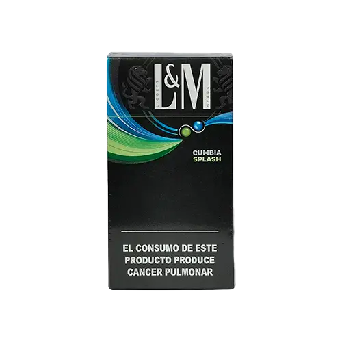 CAJETILLA CIGARROS L&M CUMBIA SPLASH 20 UNIDADES