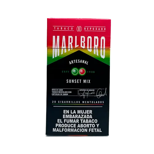 CAJETILLA CIGARROS MARLBORO SUNSET MIX 20 UNIDADES