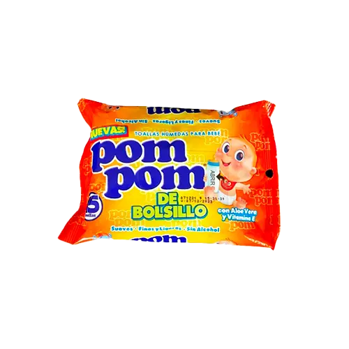 TOALLAS HUMEDAS POM POM BOLSILLO