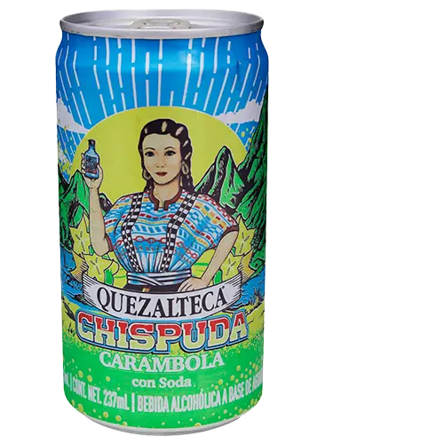AGUARDIENTE QUEZALTECA CHISPUDA CARAMBOLA LATA 237ML