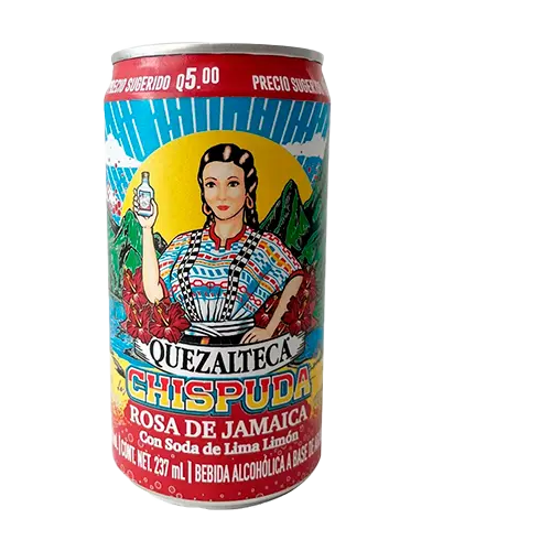 QUEZALTECA CHISPUDA ROSA DE JAMAICA LATA 237ML