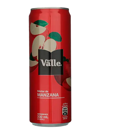 JUGO DEL VALLE MANZANA  LATA 330 ML