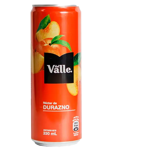 JUGO DEL VALLE DURAZNO LATA 330 ML