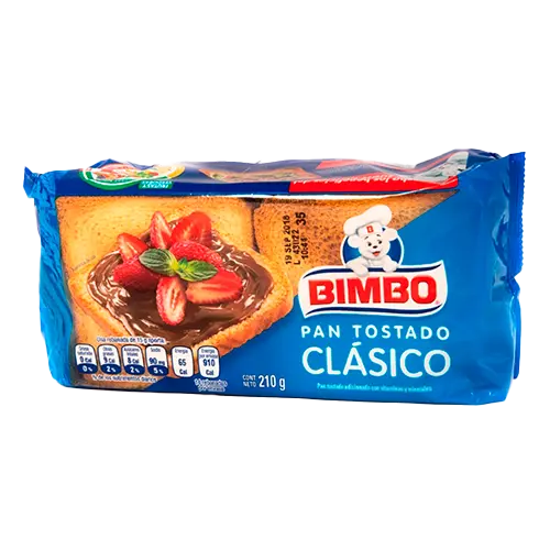 PAN BIMBO TOSTADO 210 GR