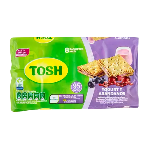 GALLETA TOSH RELLENA ARANDANOS 20.6 GRS