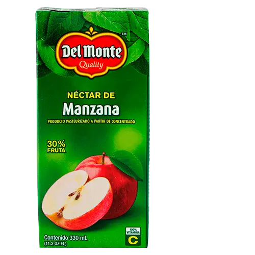 JUGO NECTAR DEL MONTE MANZANA 330 ML TETRA PAK