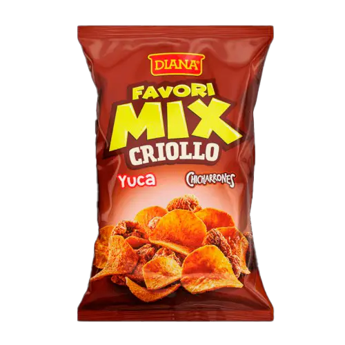 GOLOSINA DIANA FAVORI MIX CRIOLLO YUCA Y CHICHARRONES 128 GR