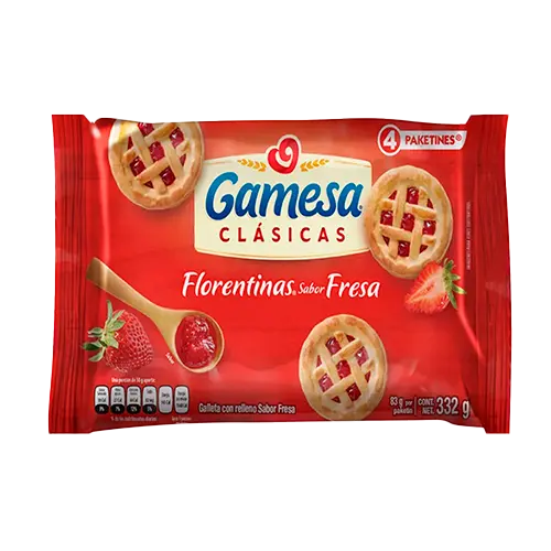 GALLETA FLORENTINAS FRESA  83 GR