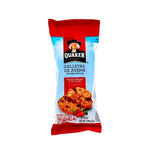 GALLETA QUAKER GRANOLA BARRA FRUTOS ROJOS 38 GR