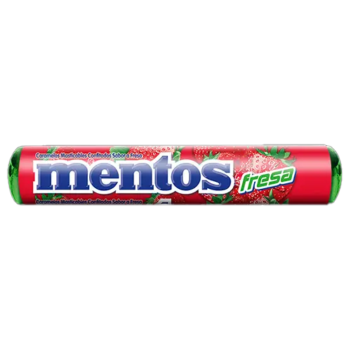 DULCE MENTOS FRESA ROLLO 17.5 GRS