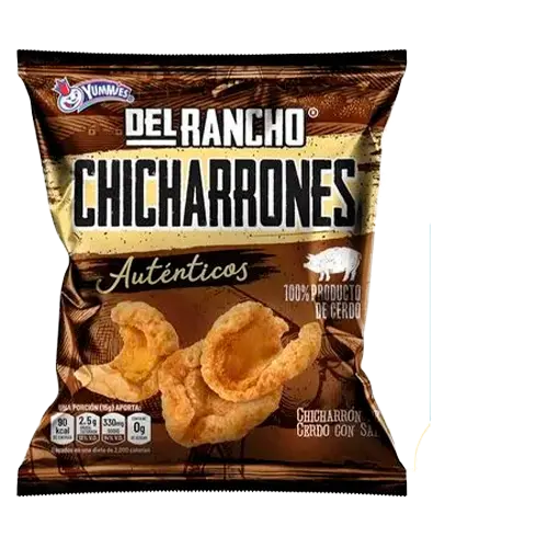 GOLOSINA YUMMIES CHICHARRON DEL RANCHO AUTÉNTICOS 100 GRS