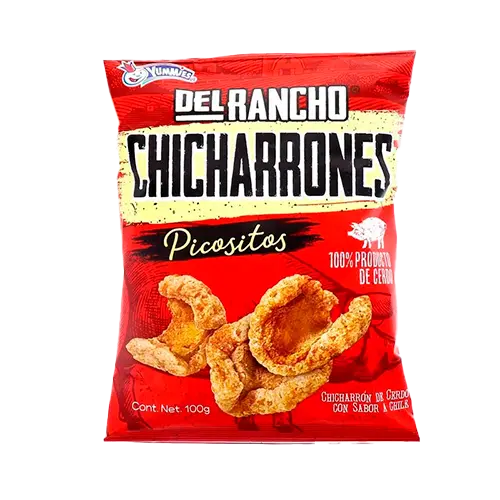 GOLOSINA YUMMIES CHICHARRON DEL RANCHO PICOSITOS 100 GRS