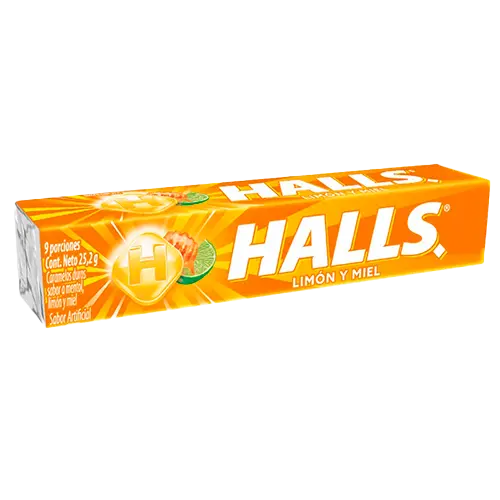 DULCE HALLS MIEL LIMON BARRA 25.2 GRS
