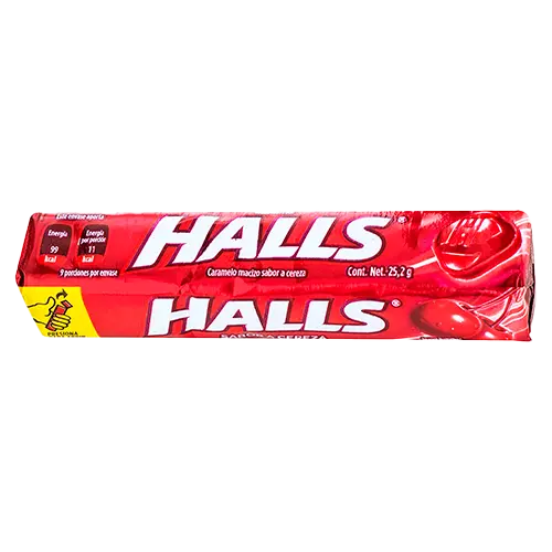 DULCE HALLS CEREZA BARRA 25.2 GRS