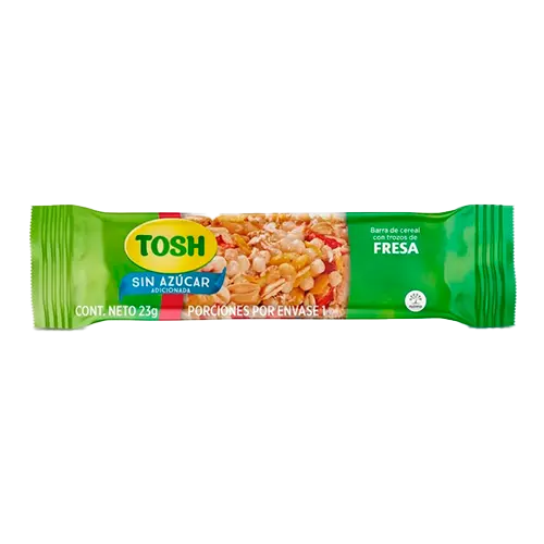 BARRA DE GRANOLA TOSH FRESA 6 pack