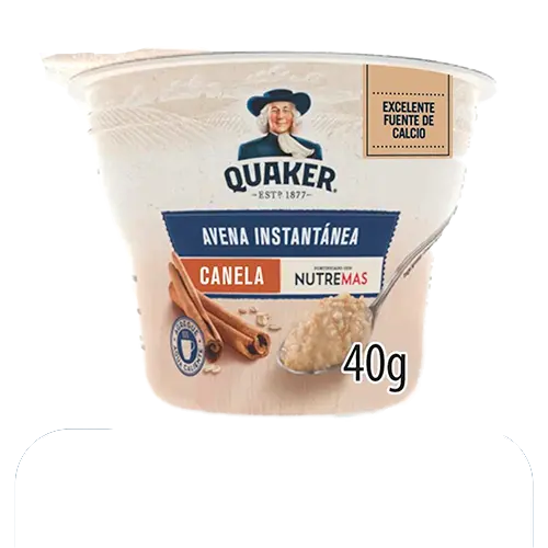 AVENA INSTANTANEA QUAKER CANELA 40GRS PREPARADA
