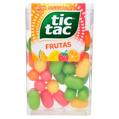 DULCE TIC TAC FRUTAS 14.5 GRS