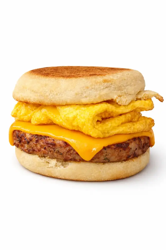 Muffin de salchicha y huevo  