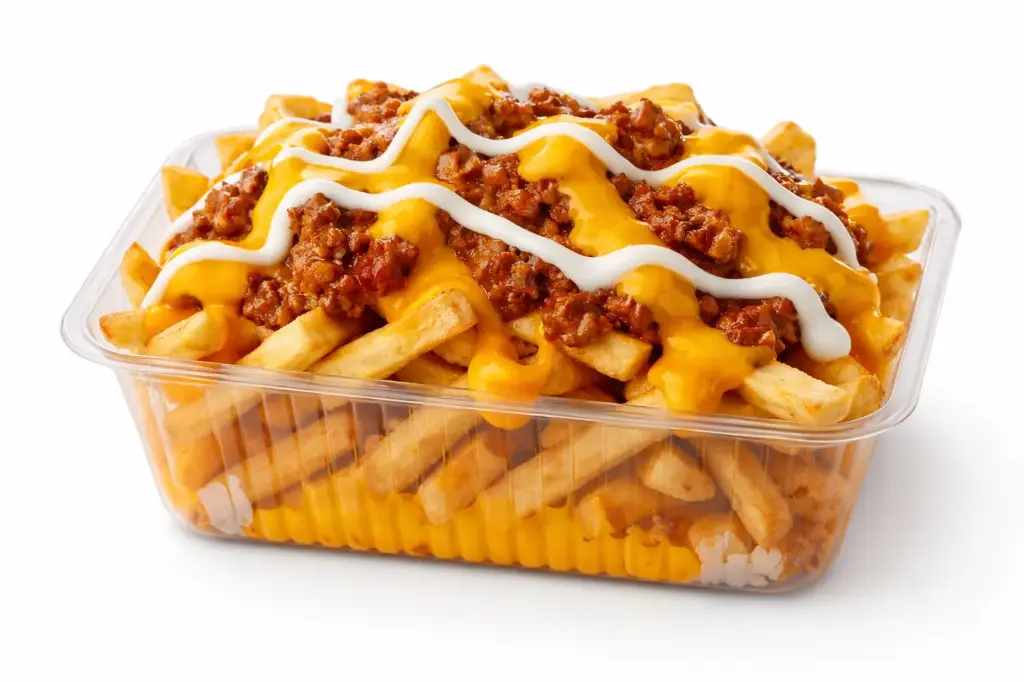 Papas con queso y chili 