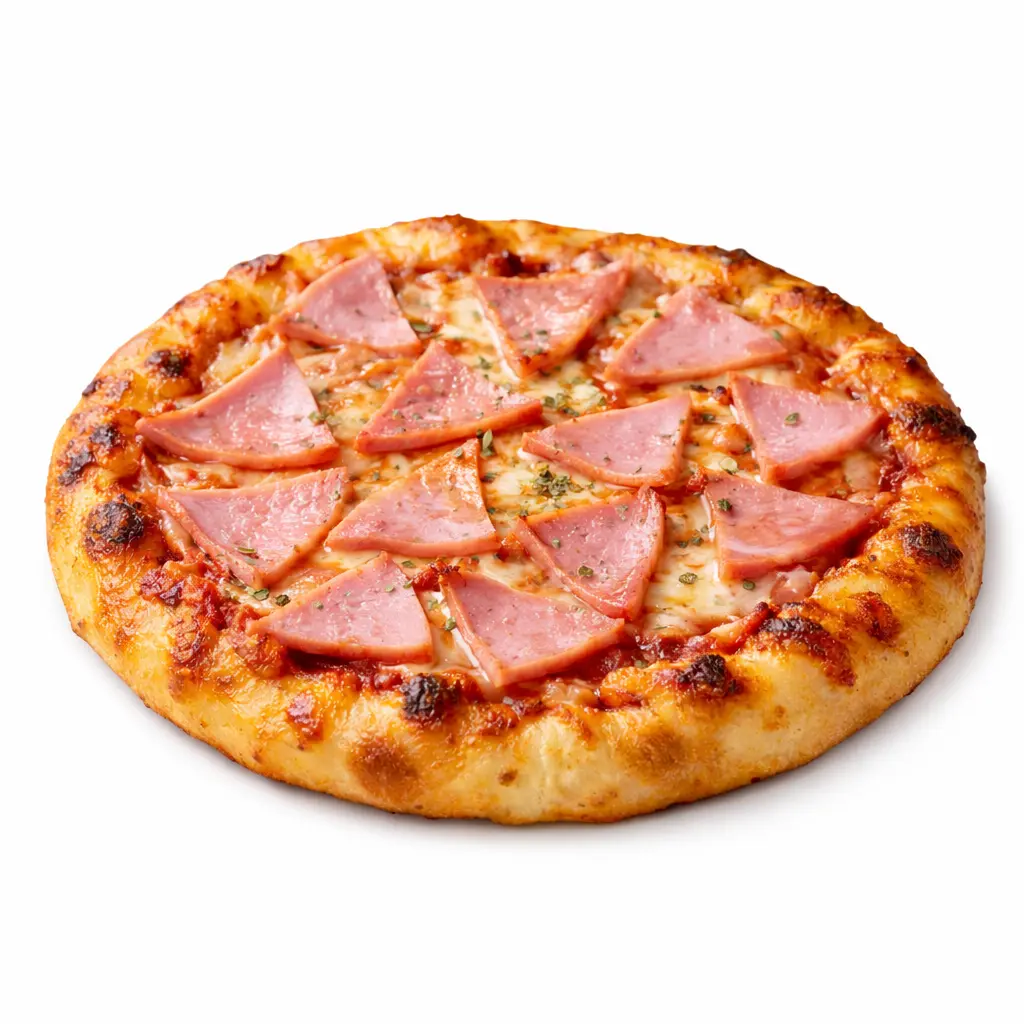 Pizza personal de jamón