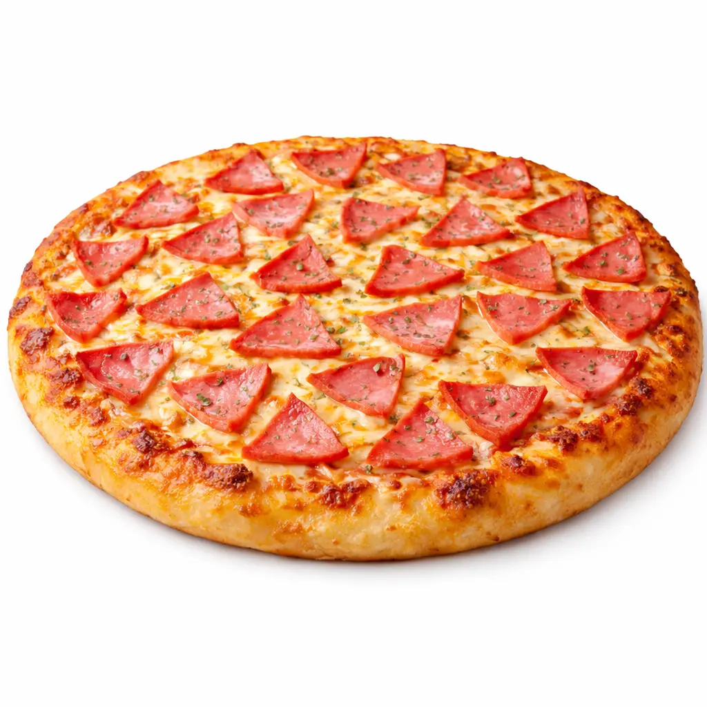 Pizza grande de jamón