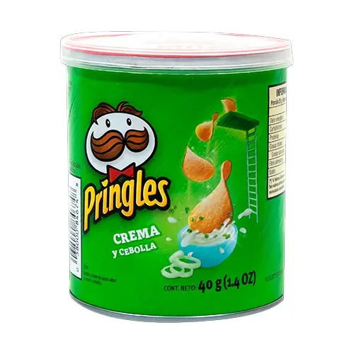 [038000845529] PAPAS PRINGLES SABOR A CREMA Y CEBOLLA 40 GR