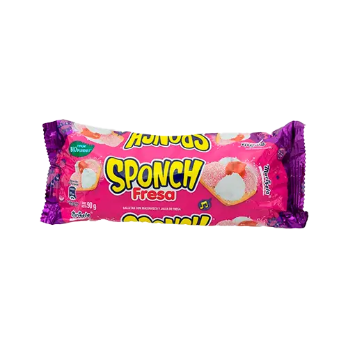 [74001200] GALLETA BIMBO MARINELA SPONCH FRESA 90 GR