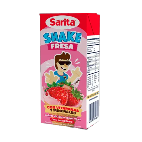 [7401090804791] BEBIDA SARITA SHAKE FRESA 200 ML