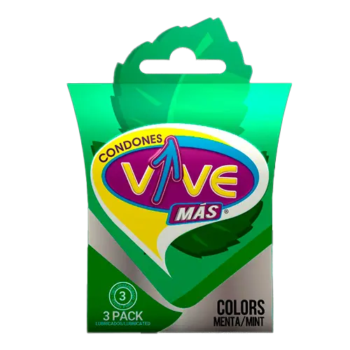 [7404001753690] CONDONES VIVE MENTA 3 PACK