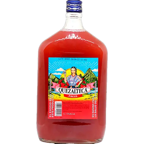 [7406293000759] AGUARDIENTE QUETZALTECA FRESA 1 LT