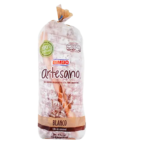 [7441029514179] PAN BIMBO ARTESANO BLANCO RODAJA 535 GR