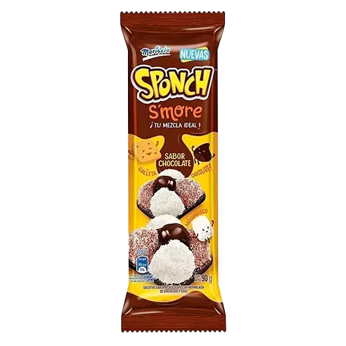 [7441029516951] GALLETA BIMBO MARINELA SPONCH SMORE 90 GR