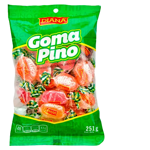 [748757000729] DULCE GOMA PINO DIANA 66 GRS