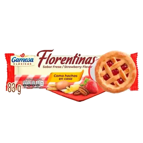 [7501000601745] GALLETA FLORENTINAS DULCE DE LECHE 83 GR
