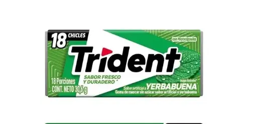[7506105606060] CHICLE TRIDENT HIERBABUENA 30.6 GRS
