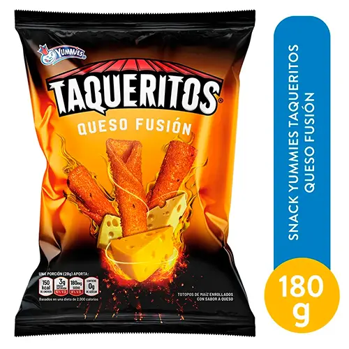 [750894609499] GOLOSINA YUMMIES TAQUERITO QUESO FUSION 180 GRS