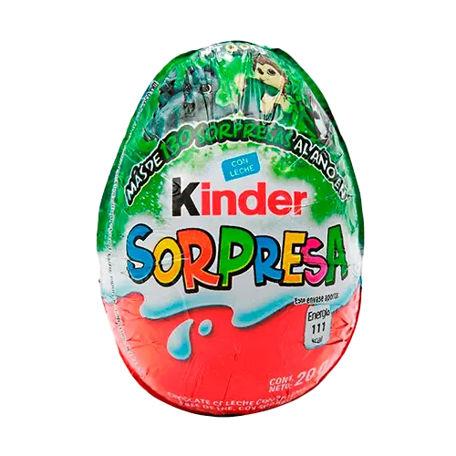 [80051831] CHOCOLATE KINDER SORPRESA VERDE 39 GRS