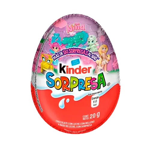 [80741251] CHOCOLATE KINDER SORPRESA NIÑA 39 GRS