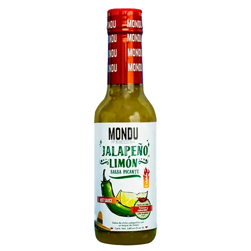 [081537306919] SALSA PICANTE MONDU JALAPEÑO LIMON 148 ML