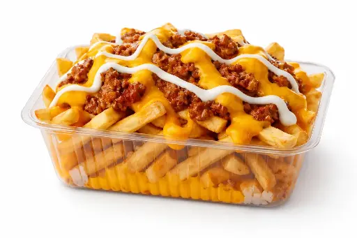 Papas con queso y chili